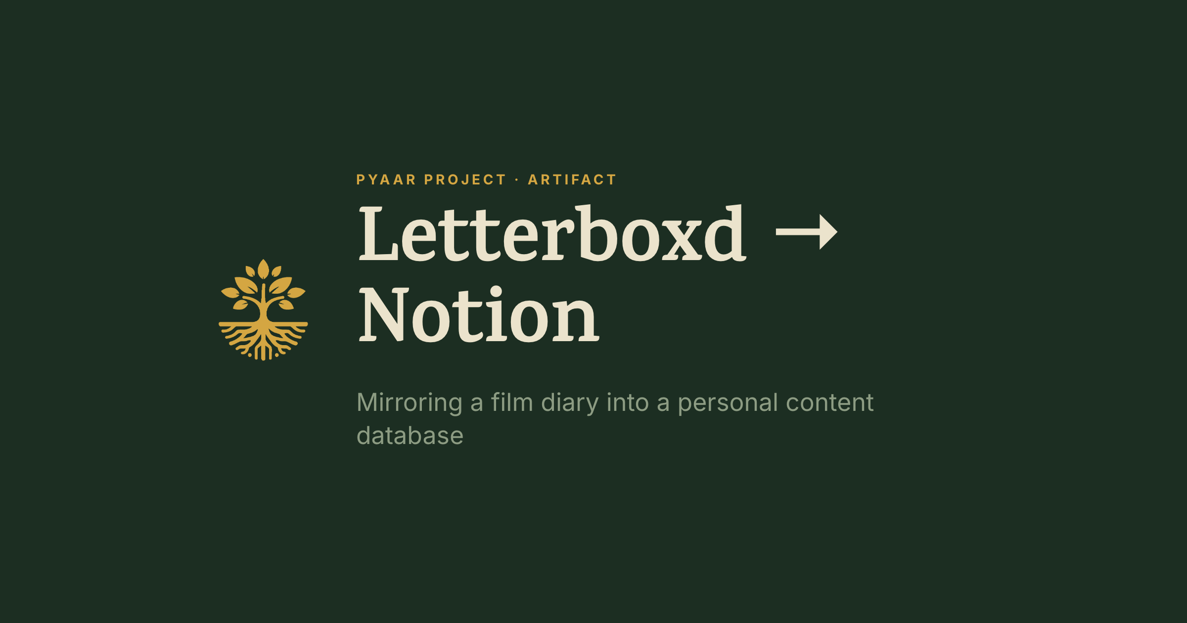 Letterboxd → Notion